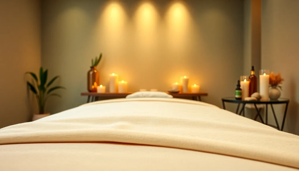 Experience the tranquility of 호치민 불건마 with a luxurious massage setting filled with serene details.