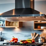 Enhance your cooking experience with this modern cooker hood in a stylish kitchen setting.