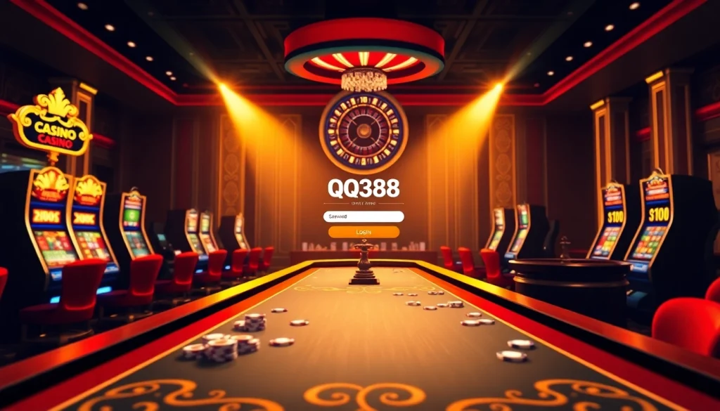 Experience the excitement of qq88 đăng nhập as you engage with thrilling casino games and vibrant slot machines.