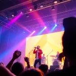 Experience OK88 live on stage, filled with vibrant colors and energetic atmosphere.