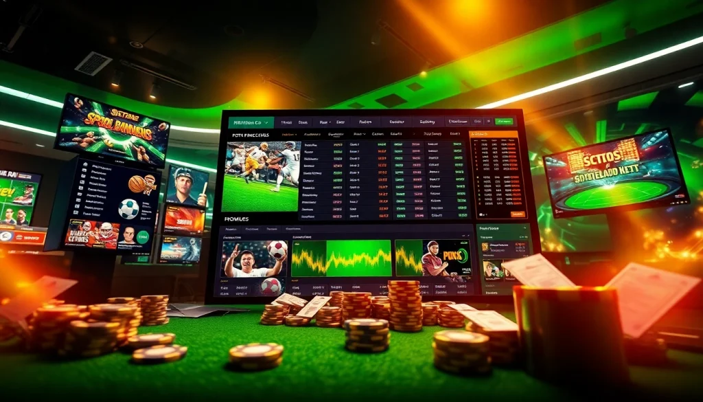 Interactive online betting experience at Nhà cái RGBET showcasing diverse games and promotional offers.