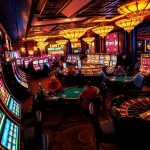 Experience the thrilling e28 casino action with vibrant slot machines and intense poker games.