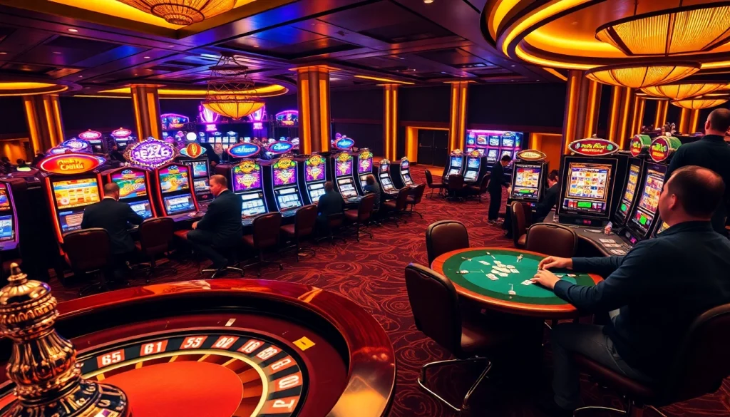 Experience thrilling gaming at the e28 roulette table surrounded by eager gamblers.