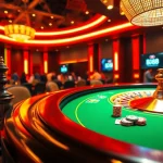 Players are betting at a modern casino table featuring the BJ 88 brand in a thrilling atmosphere.