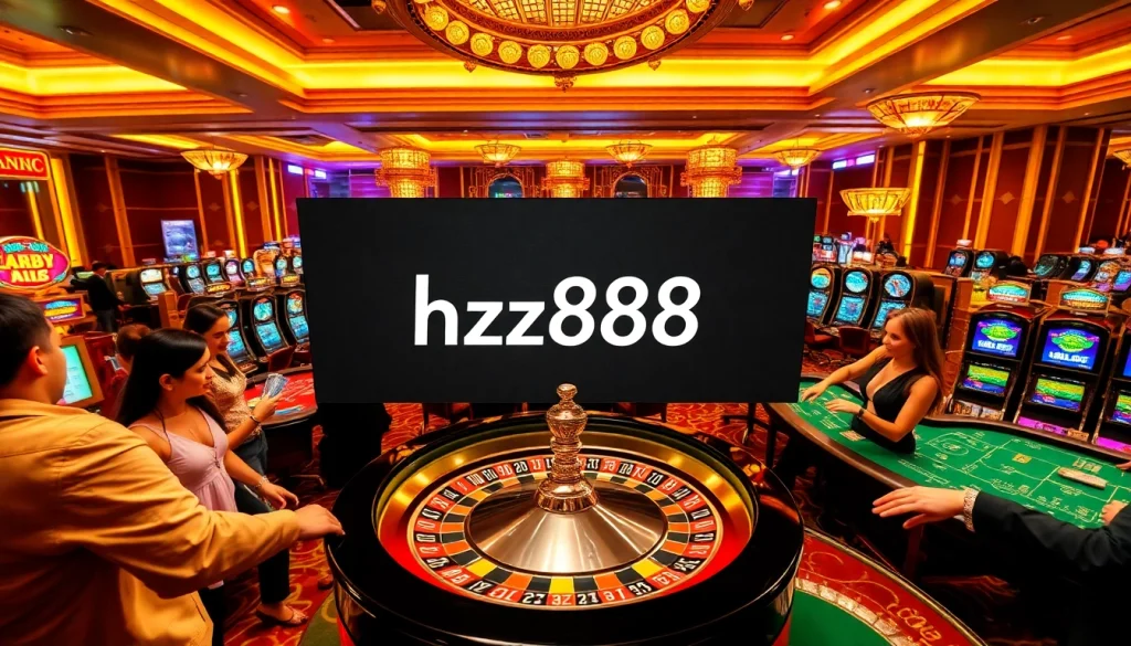 Players experiencing excitement while betting at a casino featuring the hz888 luck connection.